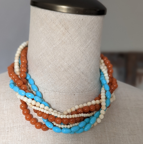 Jewelry - Multi color multi strand beaded necklace